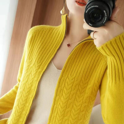 Ubelia Cardigan | Kaszmirowy kardigan ze sznurkiem ściągającym