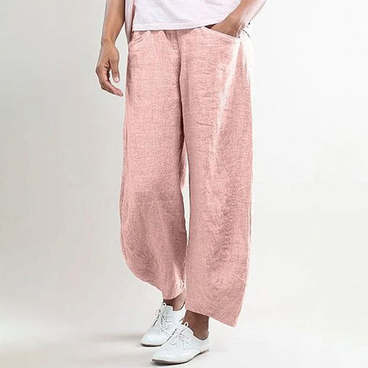 Juliette - Jednokolorowe spodnie w stylu casual