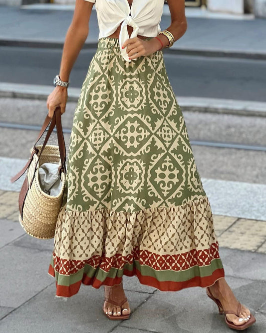 LD | Boho maxi spódnica