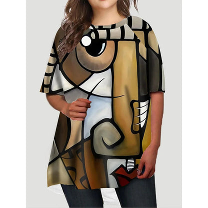 Vardi Dante™ Maartje Plus-Size T-Shirt | Casual & Stylowy