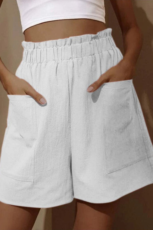 LD fashion casual solidna torba luźne spodnie z szeroką nogawką i wysokim stanem