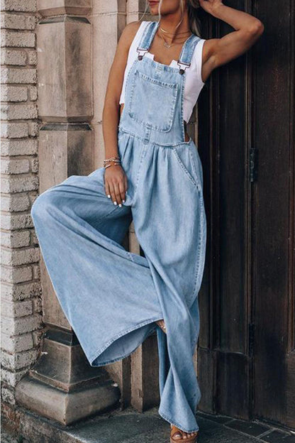 Luźne kombinezony Fashion z wytrzymałą torbą na ramiączkach spaghetti (4 kolory)