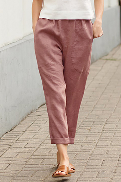Spodnie|CasualMidWaistwjednolitymkolorze(7kolorów)