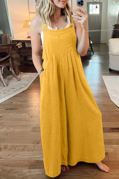| Casual street solid-pochet collar loose jumpsuits (10 kolorów)