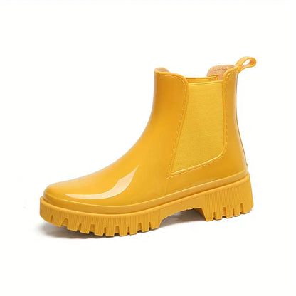 Damskie buty przeciwdeszczowe z grubym spodem
