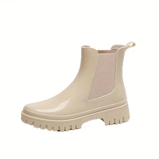 Damskie buty przeciwdeszczowe z grubym spodem