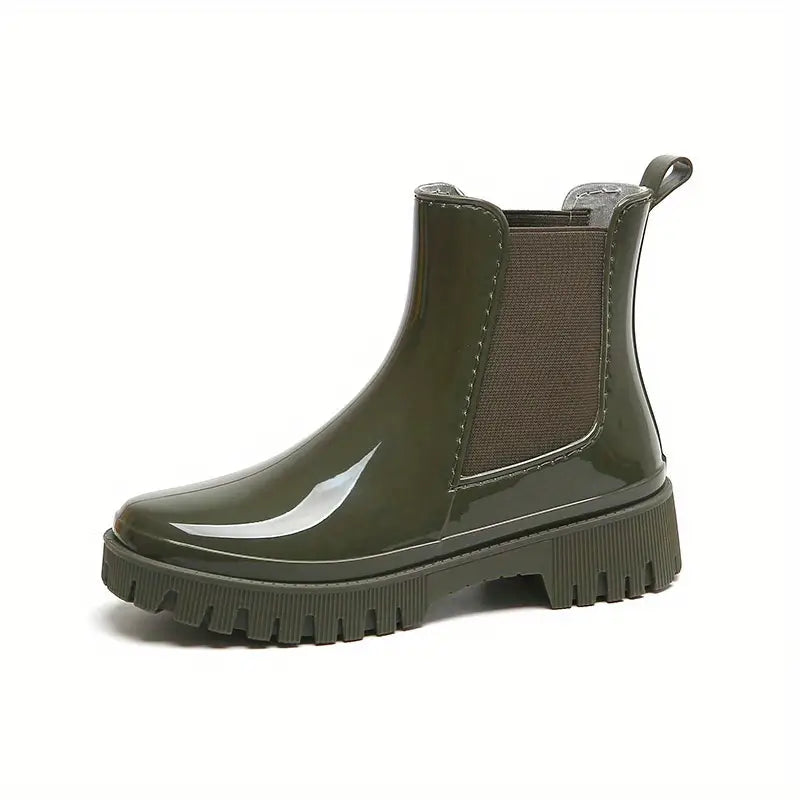 Damskie buty przeciwdeszczowe z grubym spodem