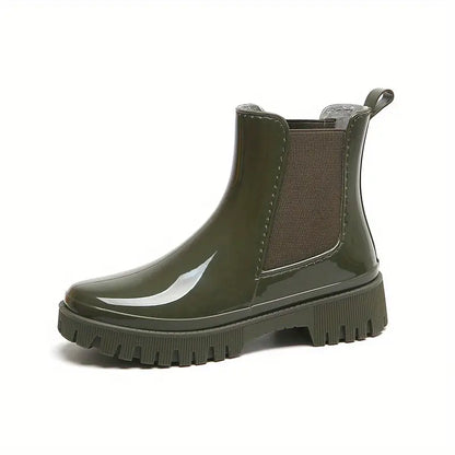 Damskie buty przeciwdeszczowe z grubym spodem
