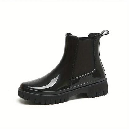 Damskie buty przeciwdeszczowe z grubym spodem