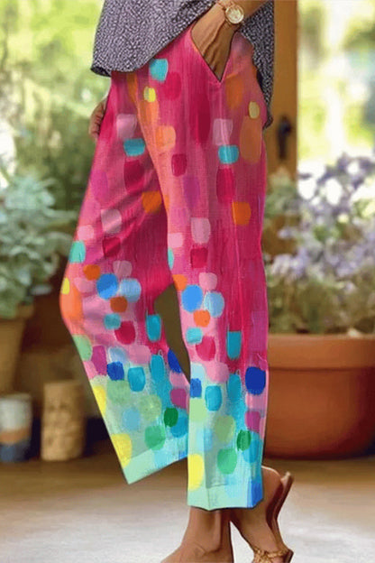 Stroje kąpielowe LD Floral Patchwork Loose Mid Waist Straight Full Print (6 kolorów)
