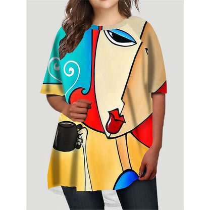 Vardi Dante™ Maartje Plus-Size T-Shirt | Casual & Stylowy