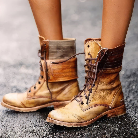 Birgit - Ponadczasowe i przytulne skórzane buty retro