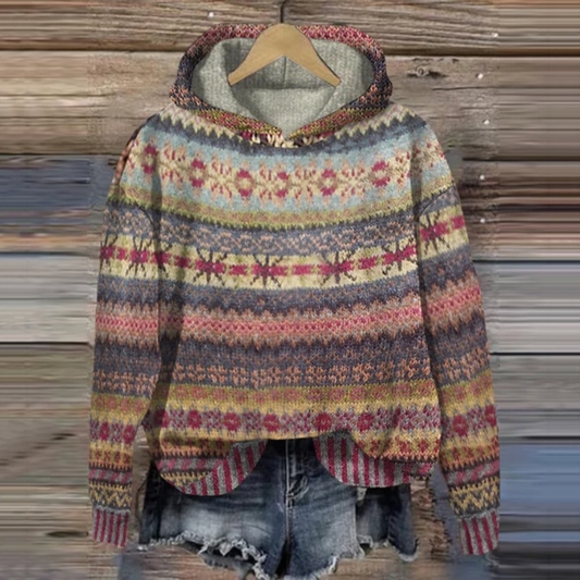 Bluza z kapturem Shanna | Vintage dla kobiet Casual