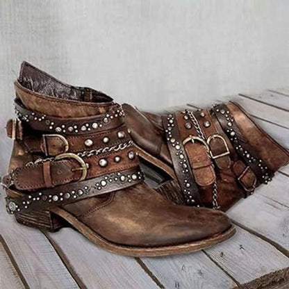 Buty vintage na obcasie - Annmarie