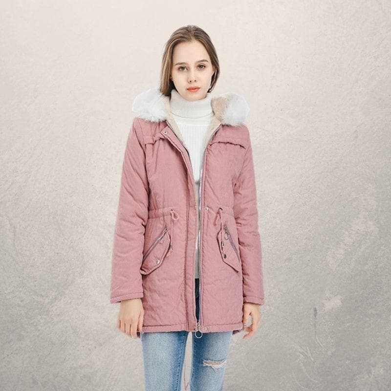 Anne - Stylowa parka ze sztucznym futrem