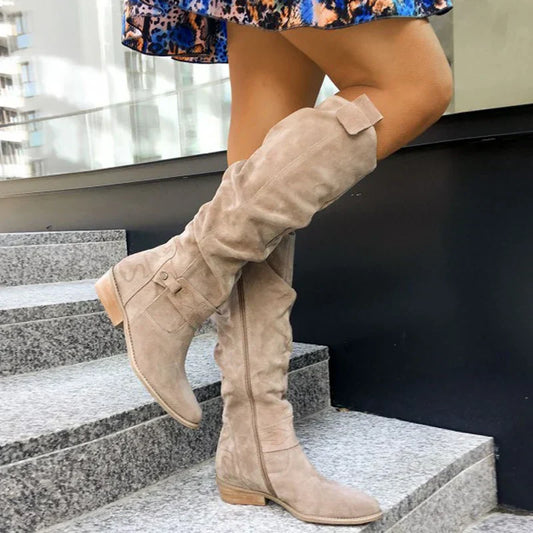 Ankenin | damskie buty zapinane na zamek | zimowe