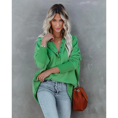 Luna - Bluza z kapturem V-neck