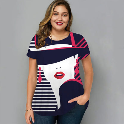 Vardi Dante™ Maartje Plus-Size T-Shirt | Casual & Stylowy