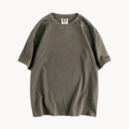 Ruper | Vintage sprany ciężki bawełniany T-shirt