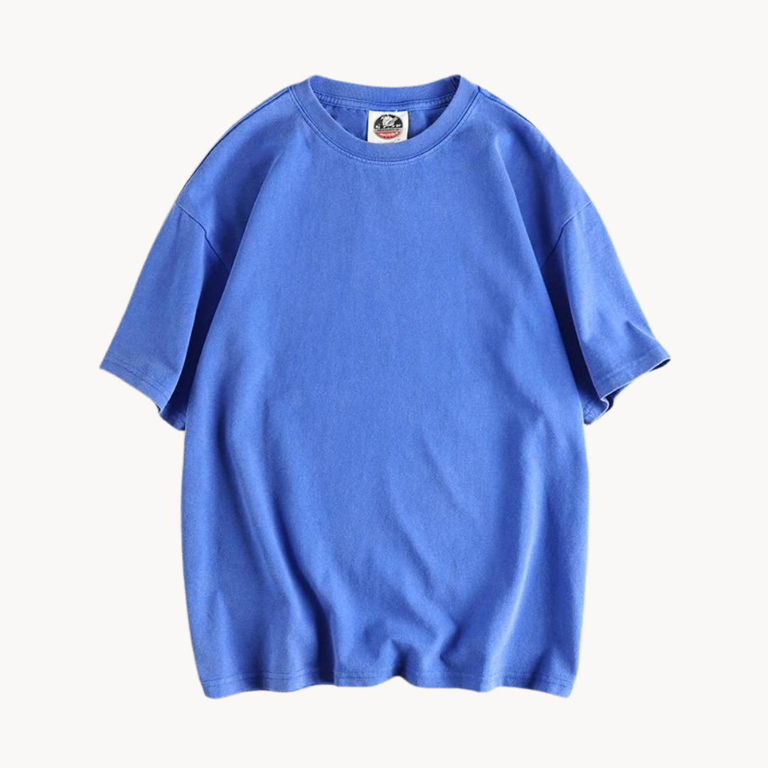 Ruper | Vintage sprany ciężki bawełniany T-shirt