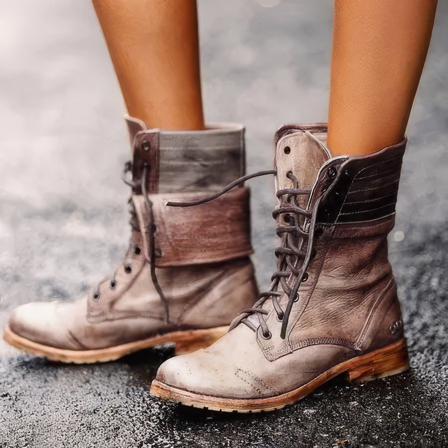 Birgit - Ponadczasowe i przytulne skórzane buty retro