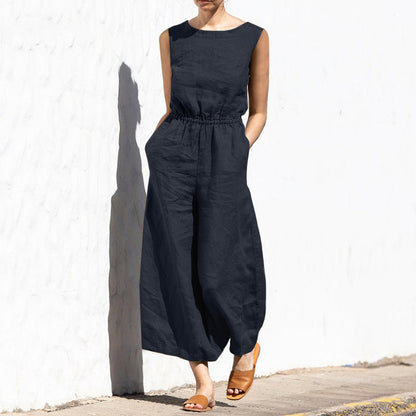 Kombinezon bez rękawów Fashion Casual Temperament Jumpsuit