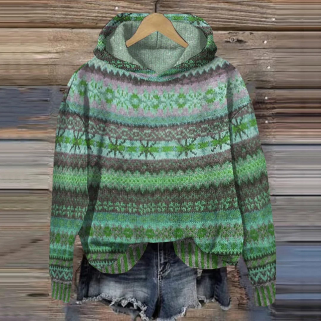 Bluza z kapturem Shanna | Vintage dla kobiet Casual
