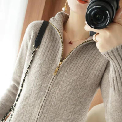 Ubelia Cardigan | Kaszmirowy kardigan ze sznurkiem ściągającym