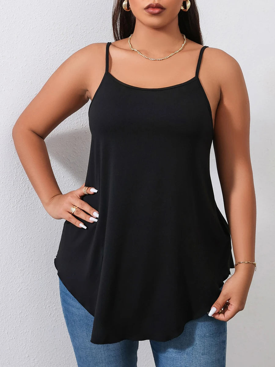 Vardi Dante™ Sanne Plus-Size Top | Bez rękawów & Modny