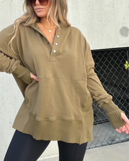 Bluza z kapturem V-neck dla kobiet