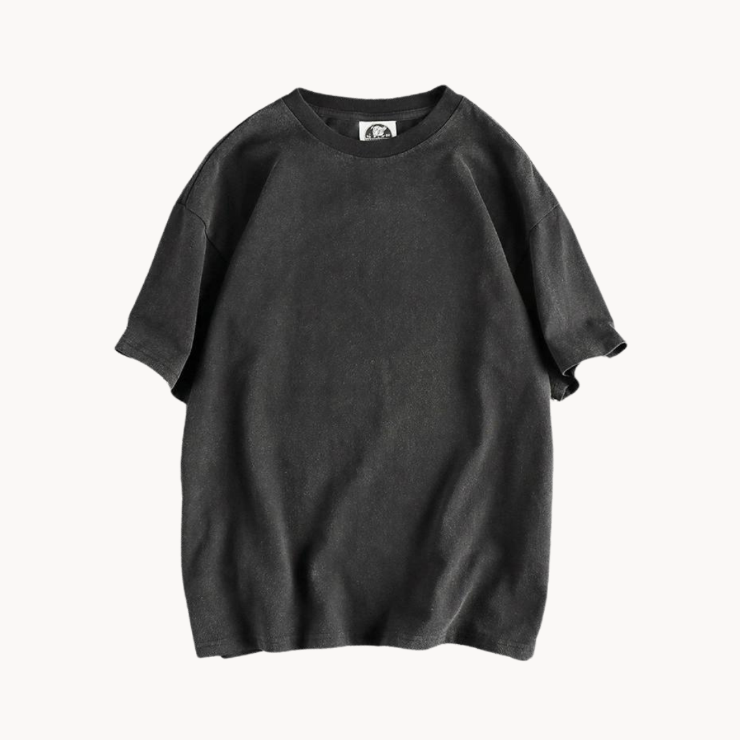 Ruper | Vintage sprany ciężki bawełniany T-shirt