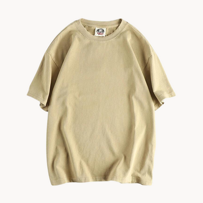 Ruper | Vintage sprany ciężki bawełniany T-shirt