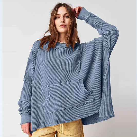 Bluza z długim rękawem Shanna | Waffle Fabric