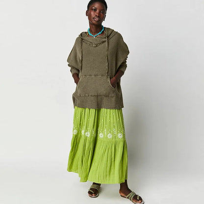 Bluza z długim rękawem Shanna | Waffle Fabric