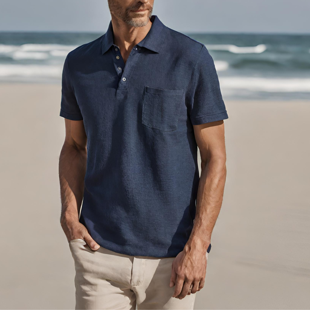 Floris | Luksusowa lniana koszulka polo
