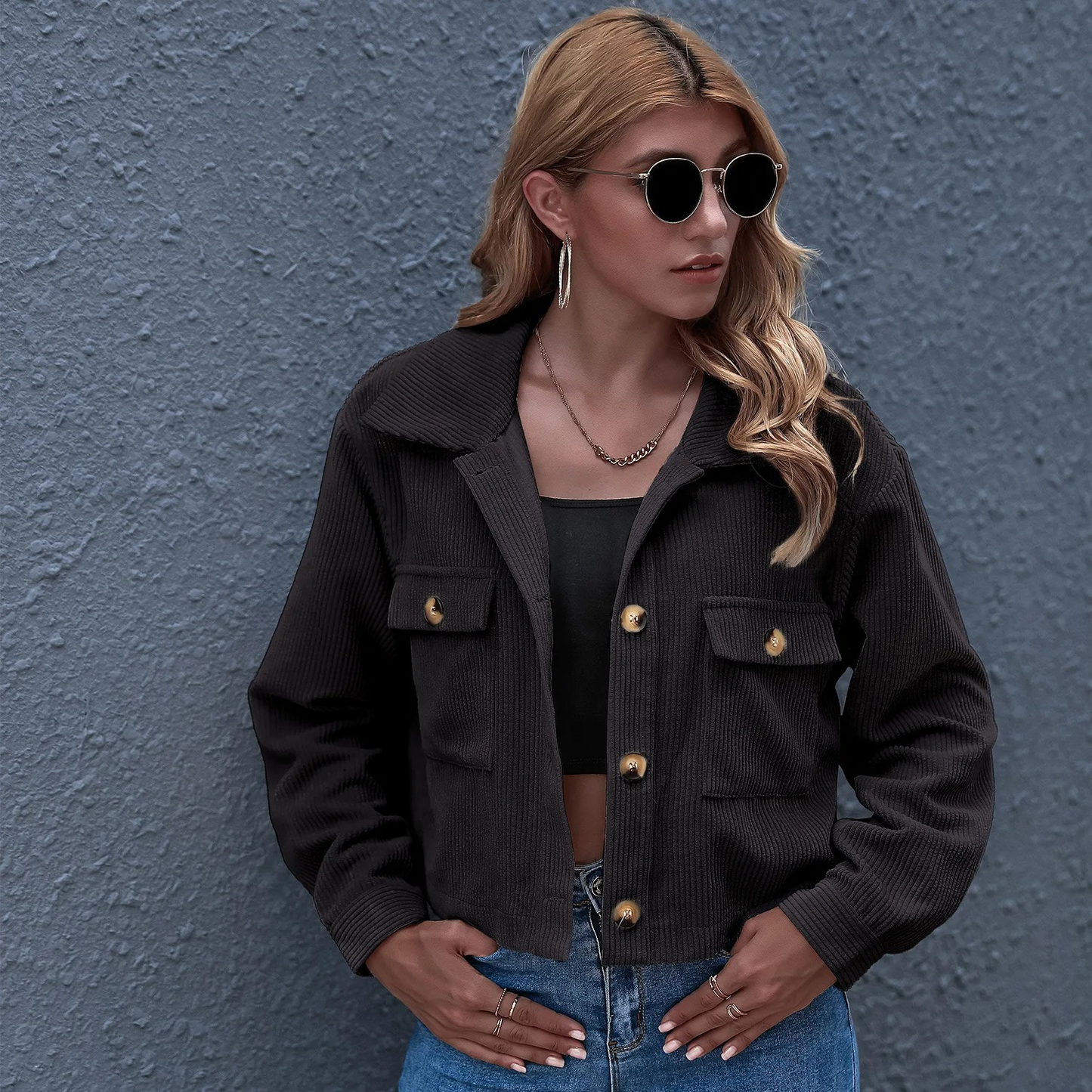 Mathilde - Modna kurtka sztruksowa