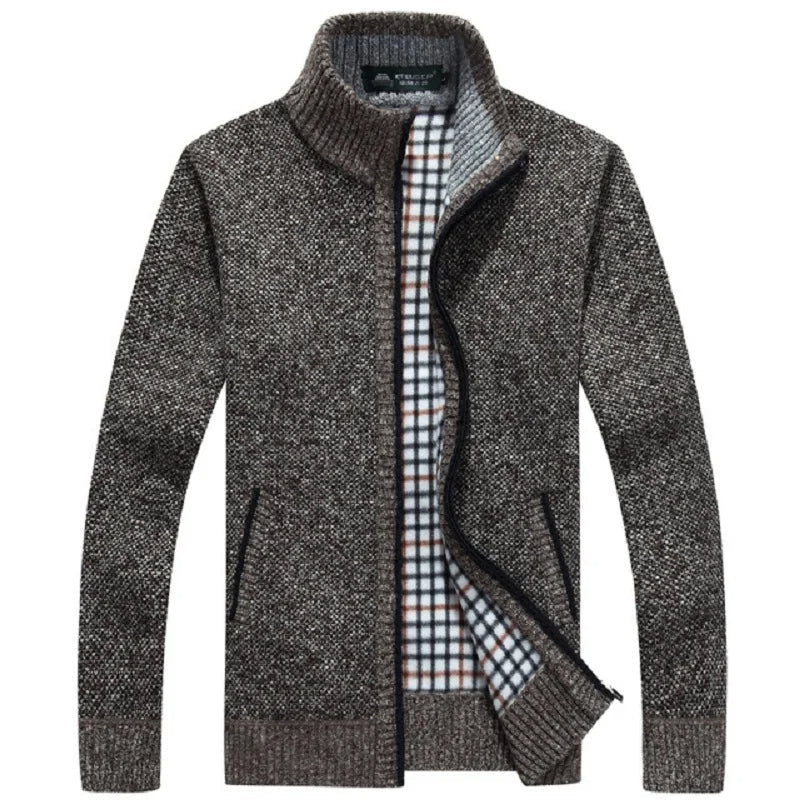 Winfield Cardigan | Ciepły kardigan z zamkiem błyskawicznym