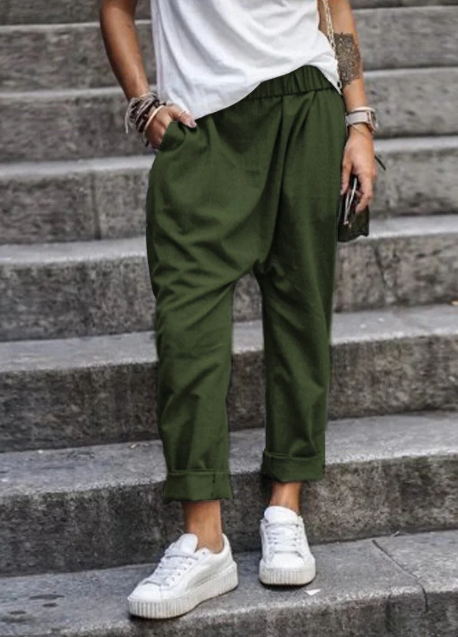 Spodnie lniane casual