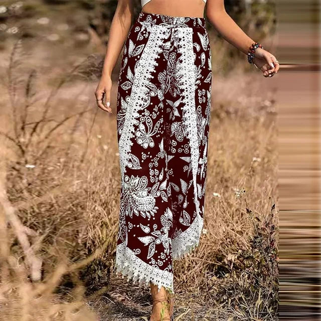 Eleganckie koronkowe spodnie