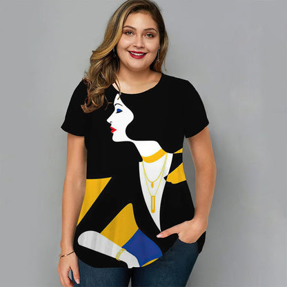 Vardi Dante™ Maartje Plus-Size T-Shirt | Casual & Stylowy