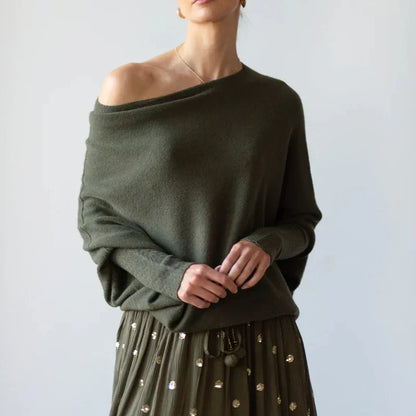 Arla - Luksusowy sweter Batwing dla kobiet