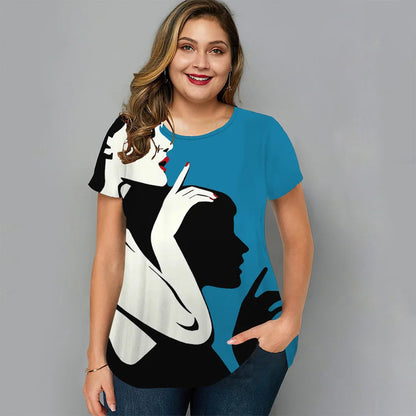 Vardi Dante™ Maartje Plus-Size T-Shirt | Casual & Stylowy