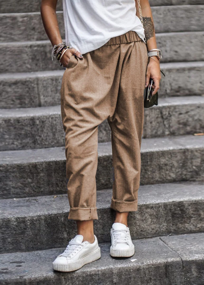 Spodnie lniane casual
