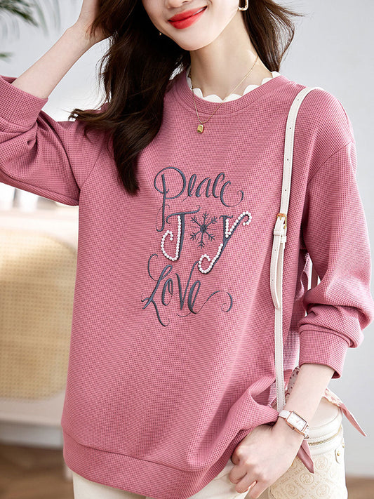 Bluza Ferike | Casualowa haftowana bluza z koralikami