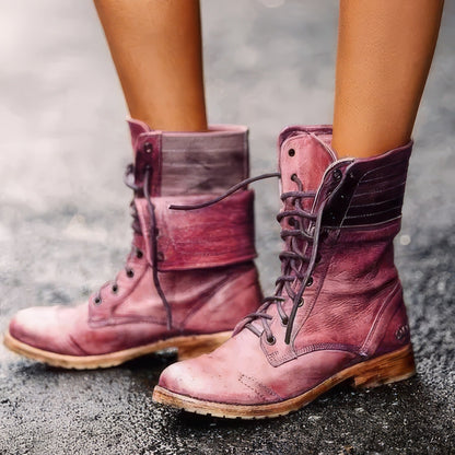 Birgit - Ponadczasowe i przytulne skórzane buty retro