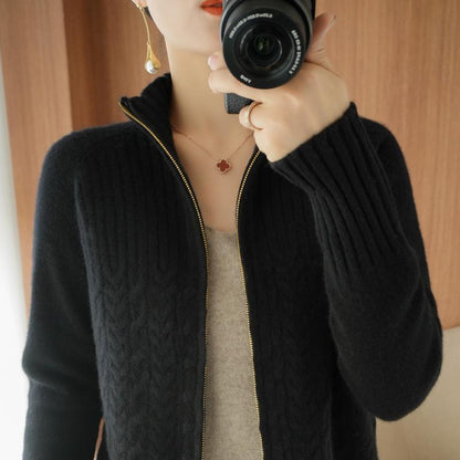 Ubelia Cardigan | Kaszmirowy kardigan ze sznurkiem ściągającym