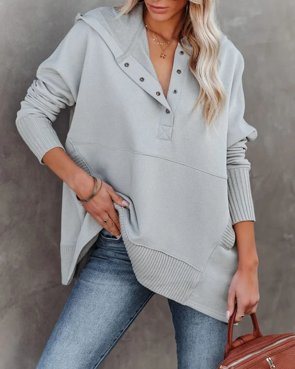Luna - Bluza z kapturem V-neck