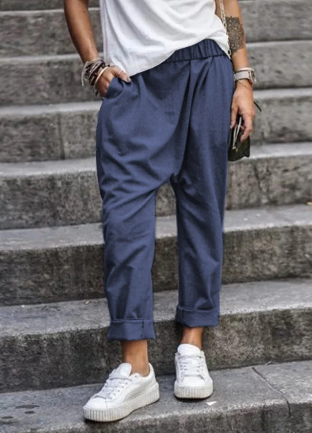 Spodnie lniane casual