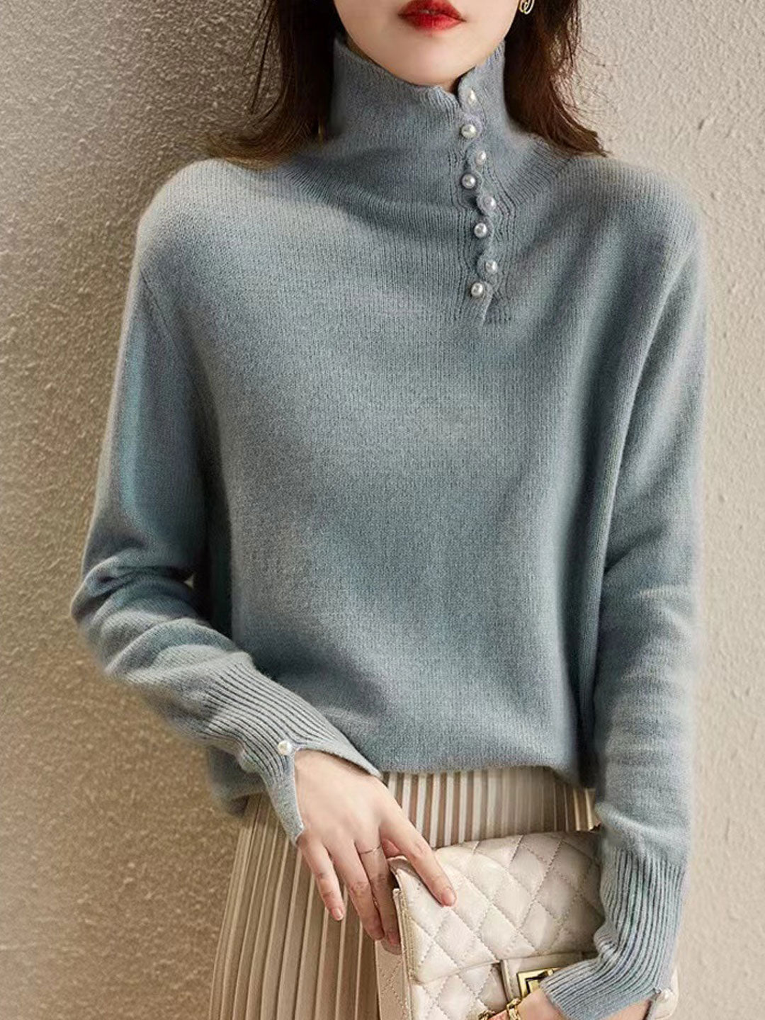 Veraya Cardigan | Vintage kardigan z golfem zapinany na guziki