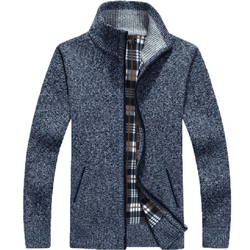 Winfield Cardigan | Ciepły kardigan z zamkiem błyskawicznym